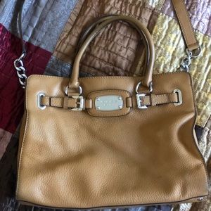 Michael Kors Tan Large Leather Satchel